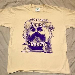 Online Ceramics X Ram Dass Mens XL T shirt “Be Here Now” 50 years